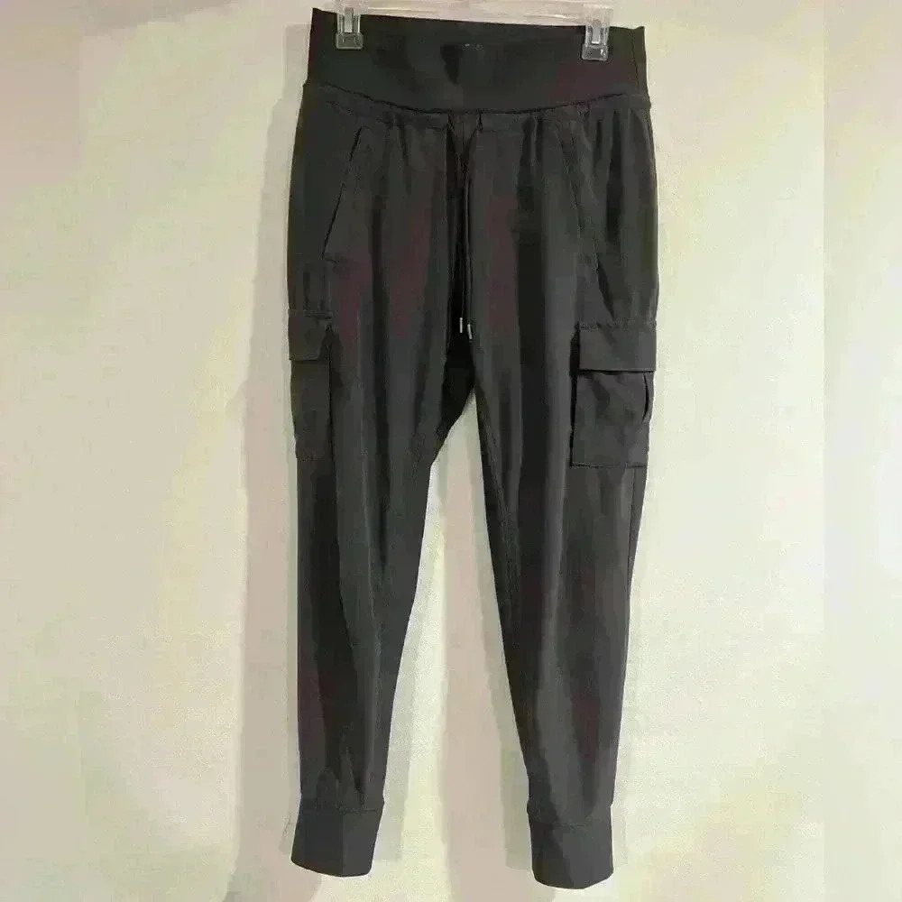 Athleta Joggers grey size 2 with stretch, drawstring and pockets